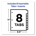 July Member-Exclusive Offer Save 10% off on One Item | Avery 11903 Big Tab 11.13 in. x 9.25 in. 8-Tab Insertable Plastic 1-Pocket Dividers - Assorted (1-Set) image number 2