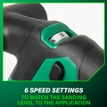 Belt Sanders | Metabo HPT SB3608DAQ4M 36V MultiVolt Brushless Lithium-Ion 3 in. x 21 in. Cordless Belt Sander (Tool Only) image number 7