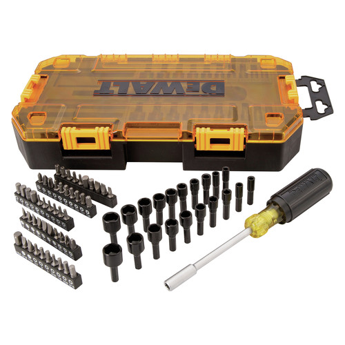 Dewalt 70 Piece Stackable 1 4 in. Multi Bit and Nut Driver Set DWMT73808