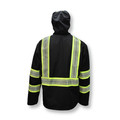 Jackets | Dewalt DRW11-1ZGR-L Ripstop Lightweight Type O Class 1 Rain Jacket - Large image number 3