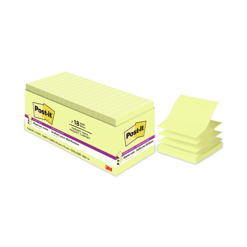 July Member-Exclusive Offer Save 10% off on One Item | 3M R330-18SSCY-CP 3 in. x 3 in. Pop-up Note Refill - Canary Yellow (18/Pack) image number 0