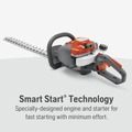 Hedge Trimmers | Husqvarna 122HD60 21.7cc Gas 23 in. Dual Action Hedge Trimmer image number 6