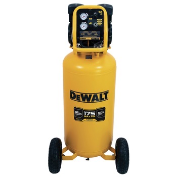 AIR COMPRESSORS | Dewalt 2 HP 26 Gallon 175 Max PSI 4 SCFM @ 90 PSI Oil-Free Electric Portable Vertical ULTRA QUIET Air Compressor - DXCMSAC260