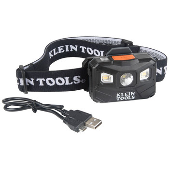 HEADLAMPS | Klein Tools 400 Lumens Rechargeable Headlamp with Fabric Strap - 56048