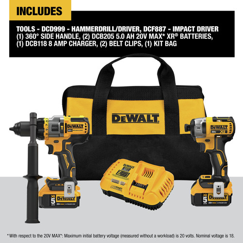 Dewalt impact best sale driver set 5ah