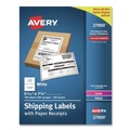 July Member-Exclusive Offer Save 10% off on One Item | Avery 27900 5.06 in. x 7.63 in. Inkjet/Laser Printers Shipping Labels with Paper Receipt Bulk Pack - White (100/Box) image number 0