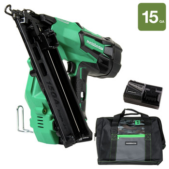 Metabo HPT NT1865DMASM 18V 15 Gauge Cordless Brushless Lithium-Ion Finish Nailer Kit