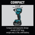 Combo Kits | Makita XT453T 18V LXT Brushless Lithium-Ion Cordless 4-Pc. Combo Kit with 2 Batteries (5 Ah) image number 10