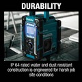Speakers & Radios | Makita XRM10 18V LXT/12V Max CXT Lithium-Ion Cordless Bluetooth Job Site Charger/Radio (Tool Only) image number 11
