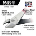 Pliers | Klein Tools D200028GLW 8 in. High-Visibility Diagonal Cutting Pliers image number 1