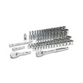 Socket Sets | GearWrench 80551 (57-Piece) 3/8 in. Drive 12-Point Standard and Deep SAE/Metric Mechanics Tool Set image number 1