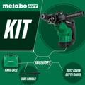 Rotary Hammers | Metabo HPT DH38YE3M 10 Amp 1-9/16 in. Corded Spline Shank Rotary Hammer image number 9