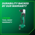 Right Angle Drills | Metabo HPT DN18DSLQ4M 18V Lithium-Ion 3/8 in. Cordless Angle Drill (Tool Only) image number 10