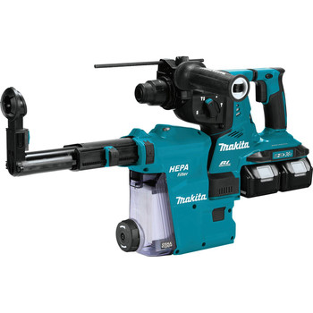 ROTARY HAMMERS | Makita XRH10PTW 18V X2 (36V) LXT Brushless Lithium-Ion 1-1/8 in. Cordless SDS-Plus AFT, AWS Capable AVT Rotary Hammer Kit with 2 Batteries (5 Ah)