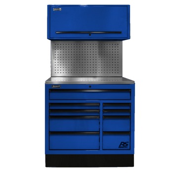 TOOL STORAGE | Homak 41 in. CTS Conversion Kit with Tool Board Backsplash - Blue - BLCTS41004