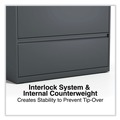 July Member-Exclusive Offer Save 10% off on One Item | Alera 25495 36 in. x 18.63 in. x 52.5 in. 4-Drawer Lateral File - Charcoal image number 5