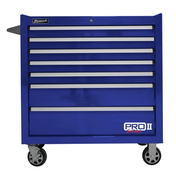 TOOL STORAGE | Homak 36 in. Pro 2 7-Drawer Roller Cabinet - Blue - BL04036072
