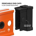 Levels | Klein Tools 93524MAG 24-Inch Box Level, Magnetic Box Beam Bubble Level, 3 Vials, High Visibility Orange, Aluminum Body, V-Groove and Magnet Track image number 6