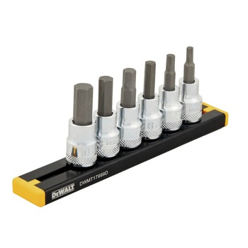 SOCKETS AND RATCHETS | Dewalt (6-Piece) 3/8 in. Drive MM Hex Bit Socket Set - DWMT17001