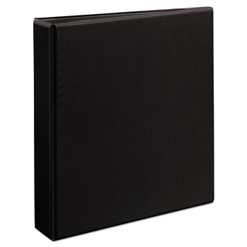 Avery 09400 3 EZD Rings 1.5 in. Capacity 11 in. x 8.5 in. Durable View Binder with DuraHinge - Black