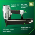Metabo HPT Clearance | Metabo HPT N5021AM 16-Gauge 15/16 in. Wide Crown Stapler image number 3