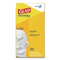  | Glad 78526 13 Gallon 0.72 mil 24 in. x 27.38 in. Tall Kitchen Drawstring Trash Bags - Gray (100/Box) image number 3