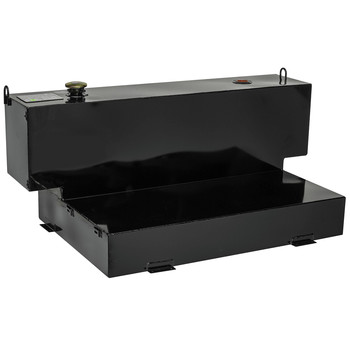 LIQUID TRANSFER EQUIPMENT | JOBOX 98 Gallon Short-Bed L-Shaped Steel Liquid Transfer Tank - Black - 498002