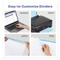 July Member-Exclusive Offer Save 10% off on One Item | Avery 11446 Index Maker 11 in. x 8.5 in. 5-Tab Print and Apply Clear Label Dividers - White (25/Box) image number 5