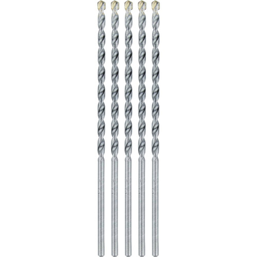Bits and Bit Sets | Makita E-10621 5-Piece 3/16 in. x 6 in. Carbide Tipped Percussion Masonry Hammer Drill Bit Set image number 0