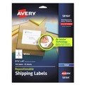 July Member-Exclusive Offer Save 10% off on One Item | Avery 58164 3.33 in. x 4 in. Repositionable Shipping Labels with Sure Feed for Inkjet Printers - White (25/Box) image number 0