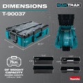 Storage Systems | Makita T-90037 MAKTRAK Medium Tool Box image number 4