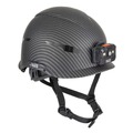 New Year New Savings! Save $25 off $150 | Klein Tools 60515 Premium KARBN Pattern Non-Vented Class E Safety Helmet with Headlamp image number 1