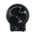 Portable Heaters | Alera ALEHEFF10B 1500 Watts 8.25 in. x 4.37 in. x 9.5 in. Heater Fan - Black image number 0