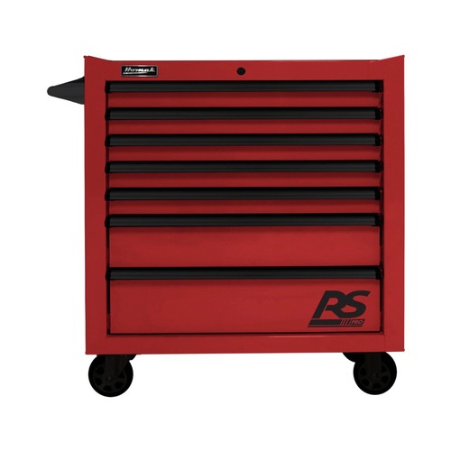 Cabinets | Homak RD04036070 RS Pro 36 in. 7-Drawer Roller Cabinet - Red image number 0