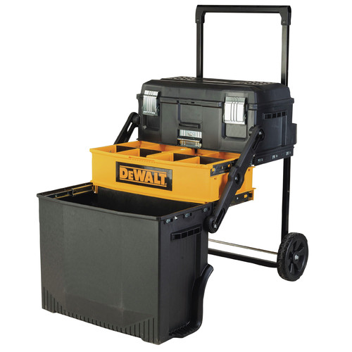 Tool Carts | Dewalt DWST20880 16.33 in. x 21.66 in. x 28.83 in. Multi-Level Workshop - Black/Yellow image number 0