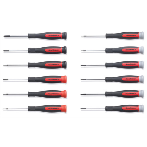 Screwdrivers | GearWrench 80057 12-Piece Combination Mini Dual Material Screwdriver Set image number 0