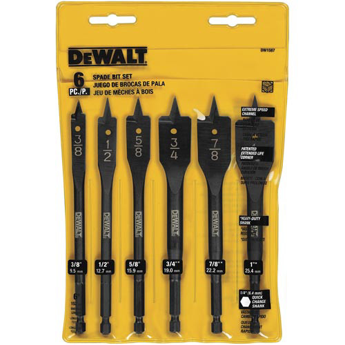 Bits and Bit Sets | Dewalt DW1587 6 Pc Wood Boring Bit Set image number 0