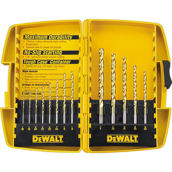 DRILL ACCESSORIES | Dewalt 13 Pc Titanium Split Point Drill Bit Set - DW1363