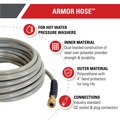 Air Hoses and Reels | Simpson 41114 3/8 in. x 50 ft. x 4500 PSI Hot and Cold Water Replacement/Extension Hose image number 3