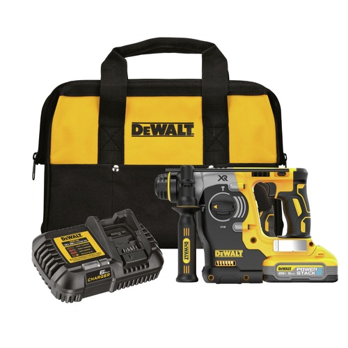 Memorial Day Sale | Dewalt DCH273H1 20V MAX XR Brushless Lithium-Ion 1 in. Cordless SDS PLUS Rotary Hammer Kit (5 Ah) image number 0