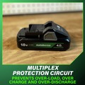 Batteries | Metabo HPT 382332M 18V 4 Ah Lithium-Ion Battery with Fuel Gauge Indicator image number 5