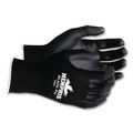 Work Gloves | MCR Safety 9669M Economy PU Coated Work Gloves - Medium/Black (1-Dozen) image number 1
