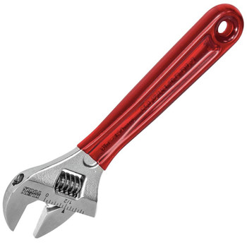 ADJUSTABLE WRENCHES | Klein Tools 6-1/2 in. Extra Capacity Adjustable Wrench - Transparent Red Handle - D507-6
