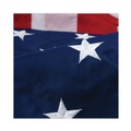  | Advantus MBE031400 60 in. x 36 in. Flag 8 ft. Oak Staff Heavyweight Nylon Deluxe U.S. Flag and Staff Set image number 1