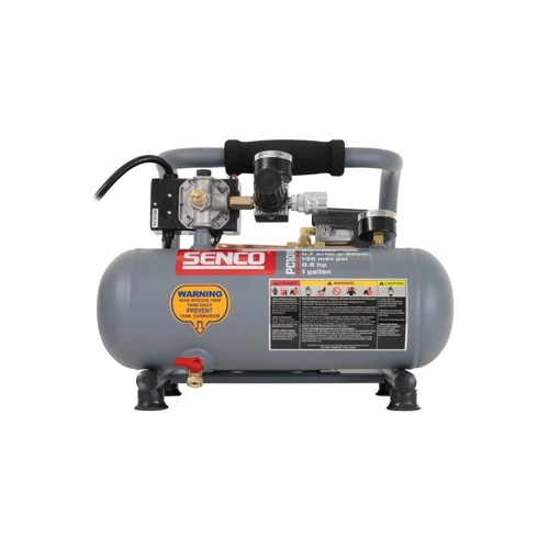 Portable Air Compressors | SENCO PC1010 1/2 HP 1 Gallon Oil-Free Hand Carry Compressor image number 0