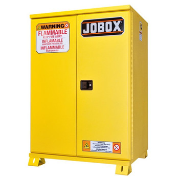 SAFETY CABINETS | JOBOX 45 Gallon Heavy-Duty Self-Closing Safety Cabinet (Yellow) - 1-857990