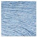  | Boardwalk BWK503BLEA 5 in. Super Loop Cotton/Synthetic Fiber Wet Mop Head - Large, Blue image number 4