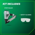 Specialty Nailers | Metabo HPT NR38AKM 36-Degree 1-1/2 in. Strap-Tite Fastening System Metal Connector Strip Nailer image number 1
