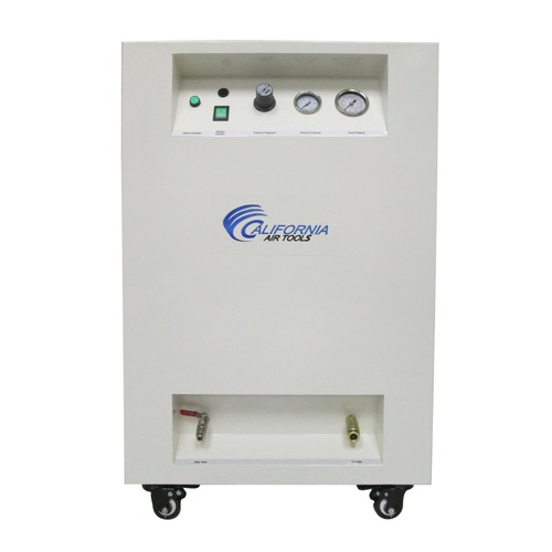Portable Air Compressors | California Air Tools CAT-8010SPCAD 1 HP 8 Gallon Ultra Quiet and Oil-Free Dolly Air Compressor with Sound Proof Cabinet and Auto Drain image number 0