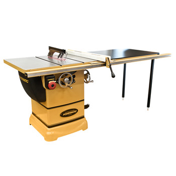 Powermatic PM1000 1-3/4 HP 10 in. Single Phase 115V Left Tilt Table Saw with 52 in. Accu-Fence System - PM9-1791001K